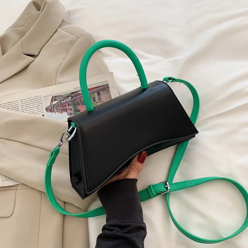 Trendy Women's PU Leather Bag with Short Handle