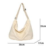 Women's Canvas Messenger Bag Large Capacity Casual Shoulder Handbag
