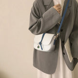 Women's Shoulder Bag PU Leather Square Handbag Female Winter Solid All-match Mes