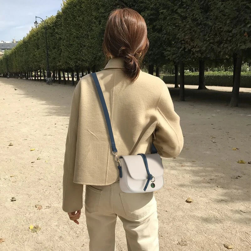 Women's Shoulder Bag PU Leather Square Handbag Female Winter Solid All-match Mes