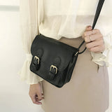 Women's Pu Leather Shoulder Bag Straddle Messenger Handbag