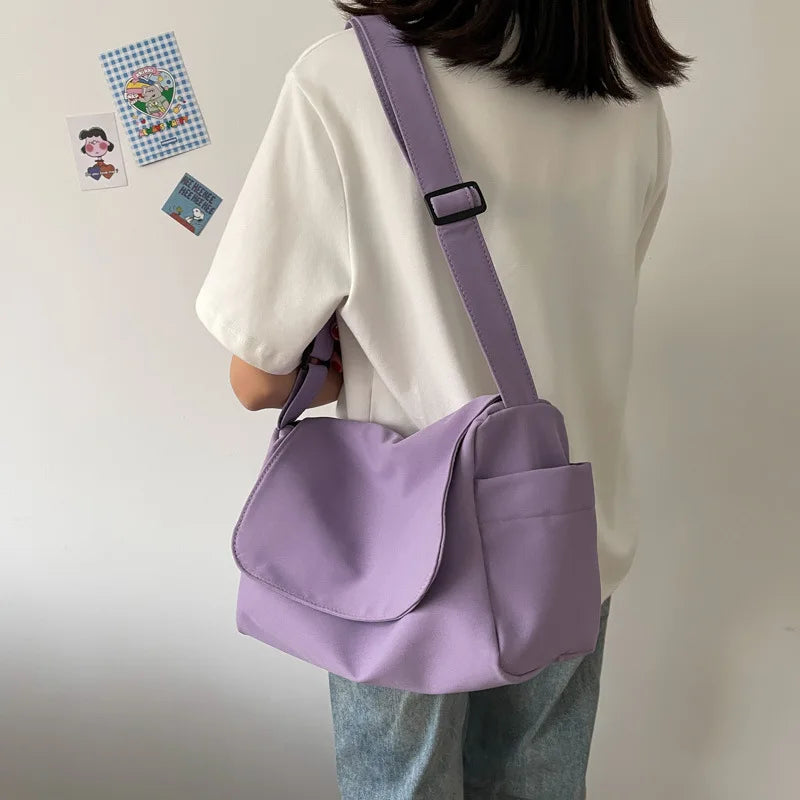 Canvas Shoulder Bag Large Capacity Handbag for Women