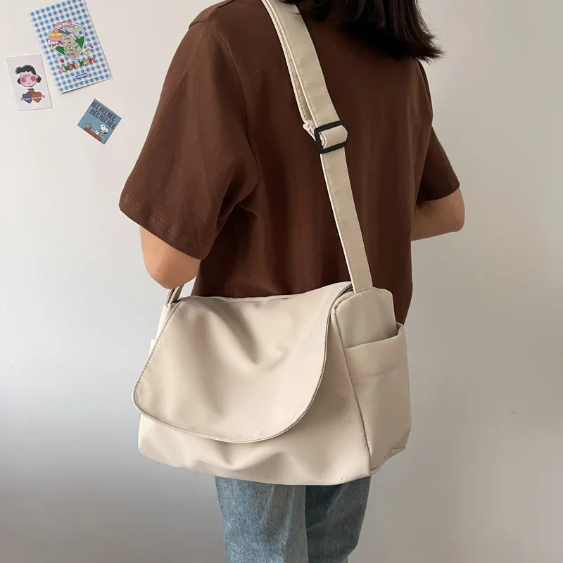 Canvas Shoulder Bag Large Capacity Handbag for Women