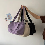 Canvas Shoulder Bag Large Capacity Handbag for Women