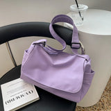 Canvas Shoulder Bag Large Capacity Handbag for Women