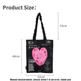 Graffiti Clash Shoulder Bag Large Capacity Canvas Shopping Bag