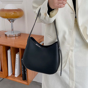 Designer Shoulder Bag Handbags PU Leather Women Solid Underarm Casual Shopper