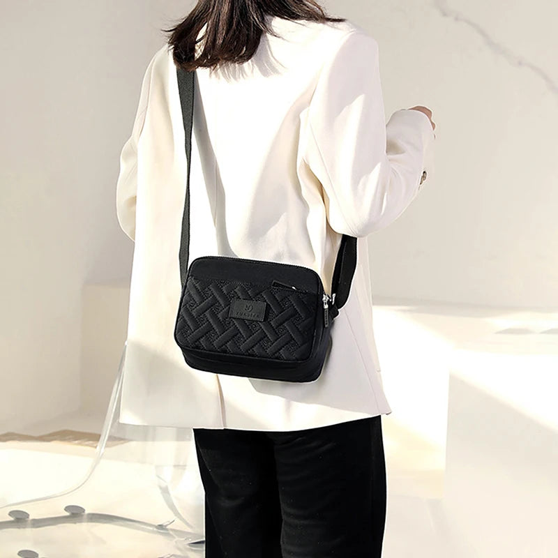 Women's Nylon Shoulder Bag Small Handbag Messenger Casual Tote