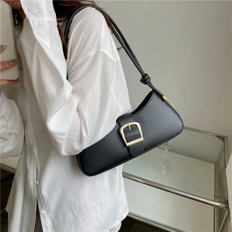 Women's Small Shoulder Bag Texture Crossbody Underarm Bag
