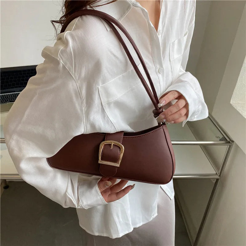 Women's Small Shoulder Bag Texture Crossbody Underarm Bag