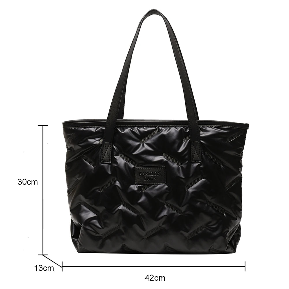 Women's Nylon Shoulder Bag Autumn Winter Large Capacity Top-handle Bag