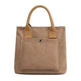 Vintage Canvas Zipper Shoulder Bag High-capacity Tote