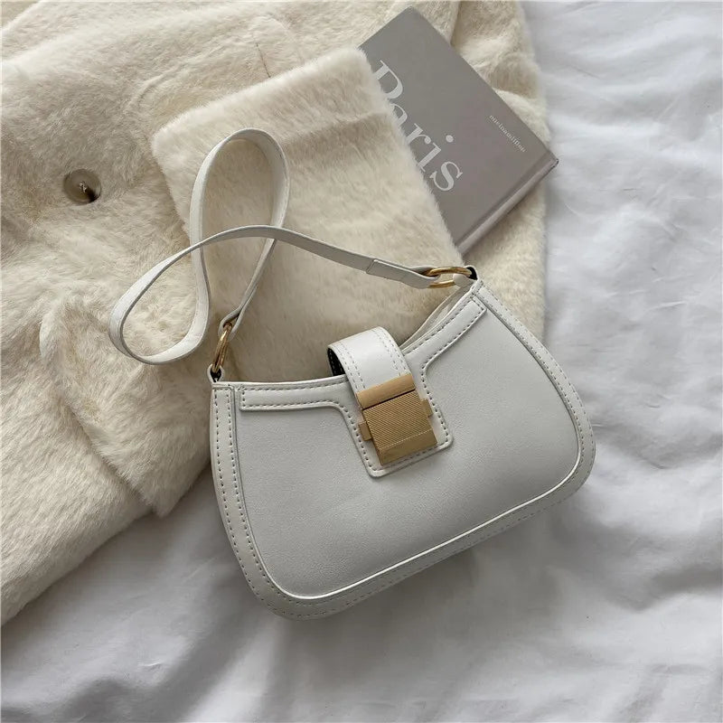Casual Western PU Ladies Shoulder Bags Underarm Bags