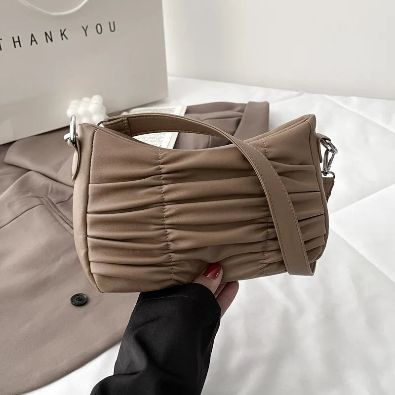 Women's Spring/Summer Textured Underarm Shoulder Bags