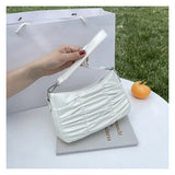 Women's Spring/Summer Textured Underarm Shoulder Bags