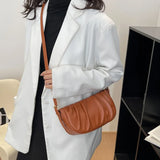 Casual Fold One Shoulder Square Crossbody Bags for Women
