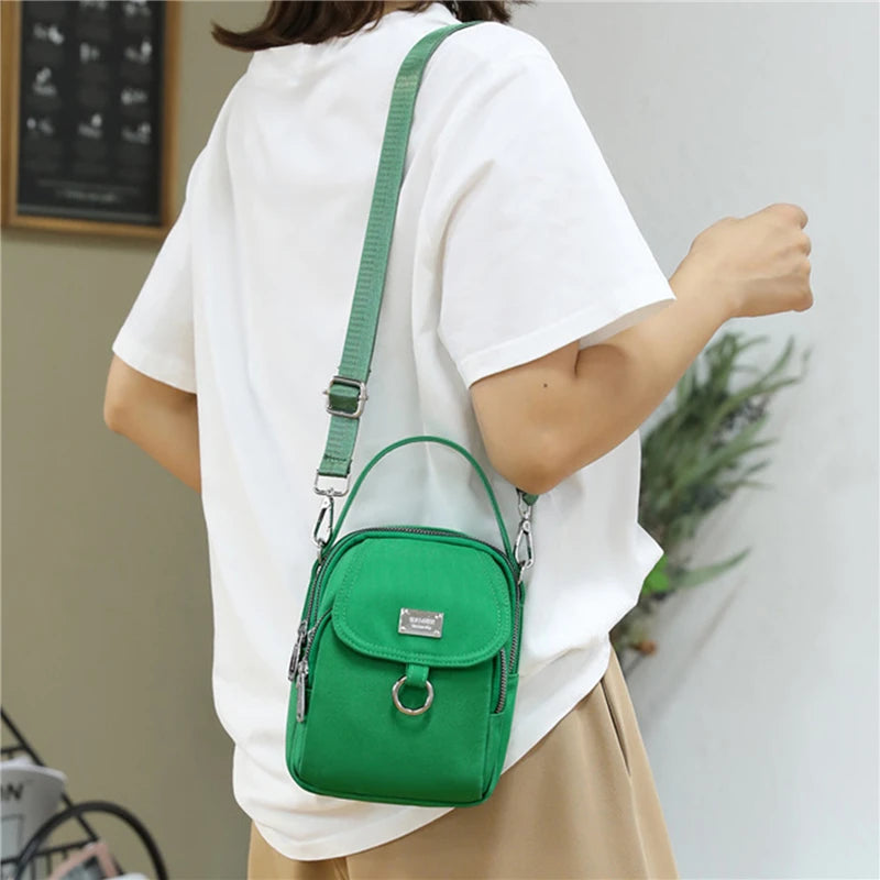 Women's Single Shoulder Bag High Durable Fabric Mini Handbag Cross-body Bag
