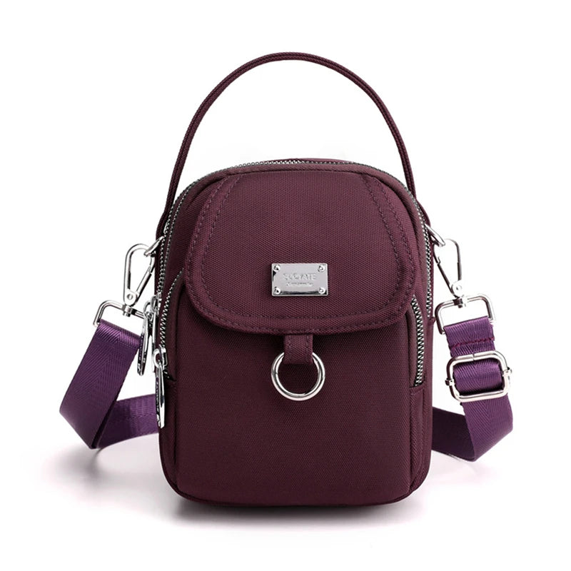 Women's Single Shoulder Bag High Durable Fabric Mini Handbag Cross-body Bag