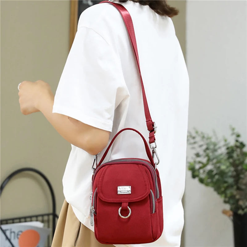 Women's Single Shoulder Bag High Durable Fabric Mini Handbag Cross-body Bag