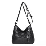 Soft Leather Crossbody Bags Purses with Many Pockets