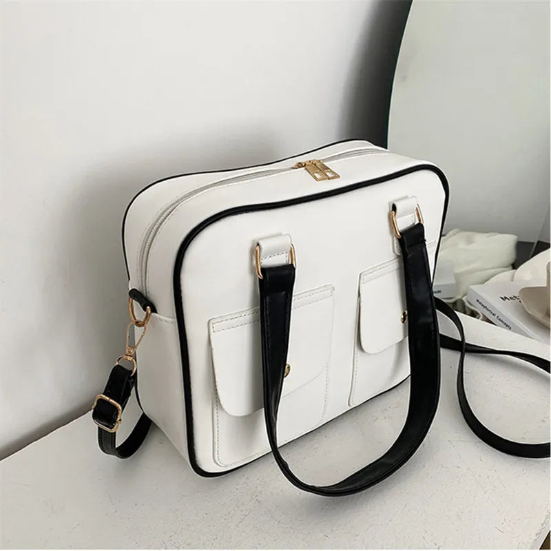 Women's Retro Shoulder Bag PU Leather Tote Crossbody Bag