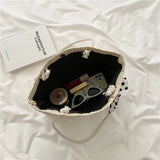 Women's Straw Bag Flower Woven Beach Shoulder Tote Large-capacity Handbags