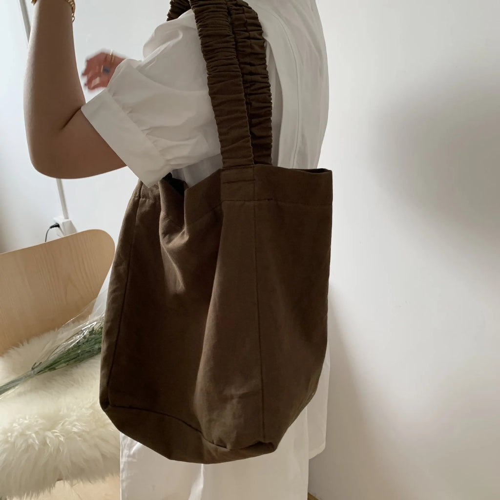 Women's Summer Texture Shoulder Bag Canvas Handbag