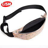 Women's Travel Handbag Laser Waist Bag Girls Colorful Slim Linggo