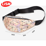 Women's Travel Handbag Laser Waist Bag Girls Colorful Slim Linggo