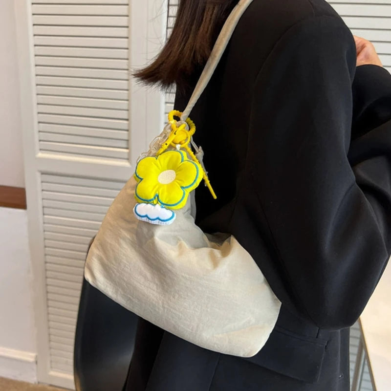 Women's Underarm Bag Solid Handbag Large Capacity Mummy Bag