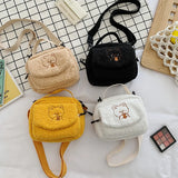 Women's Faux Fur Clutch Shoulder Bag Solid Wallet