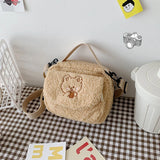 Women's Faux Fur Clutch Shoulder Bag Solid Wallet