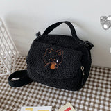 Women's Faux Fur Clutch Shoulder Bag Solid Wallet