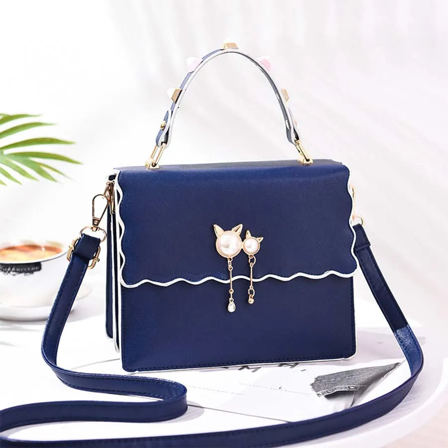 Cat Ear Pendant Shoulder Bag for Women