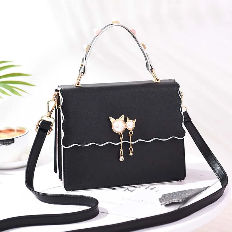 Cat Ear Pendant Shoulder Bag for Women