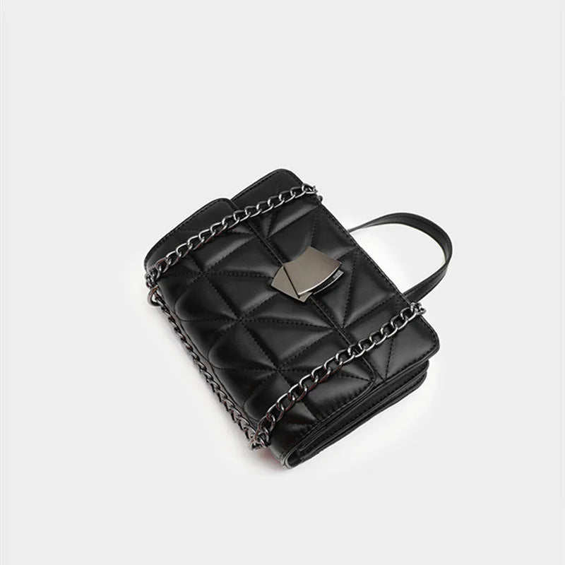 Diamond Belt Bag for Women, Small Chain Messenger Bag, Large Capacity Handbag
