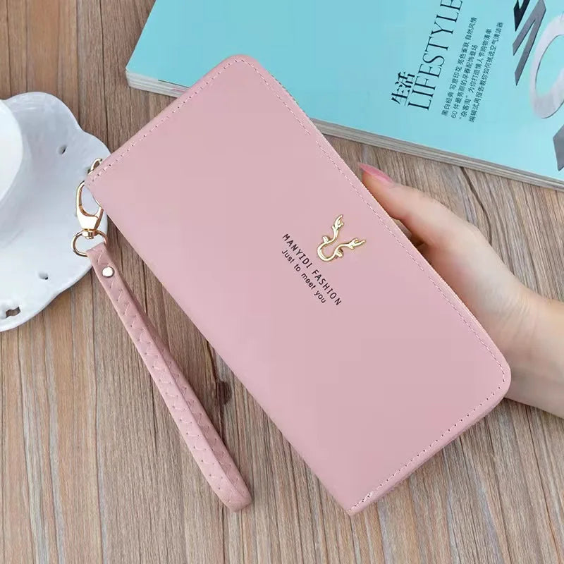 Women's Long Antlers Print Clutch Bag with Hand Strap