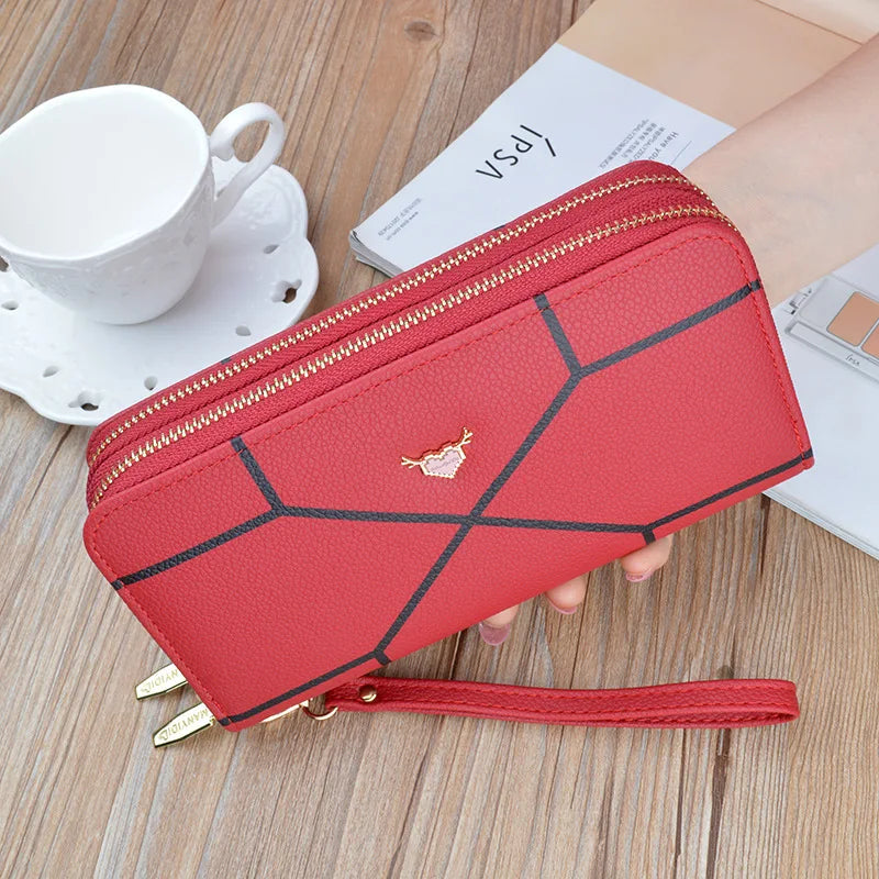 Women's Long Zipper Wallet Clutch Phone Bag Multiple Colors