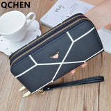 Women's Long Zipper Wallet Clutch Phone Bag Multiple Colors