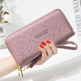 Women's Star Print Double Zipper Clutch Bag 887