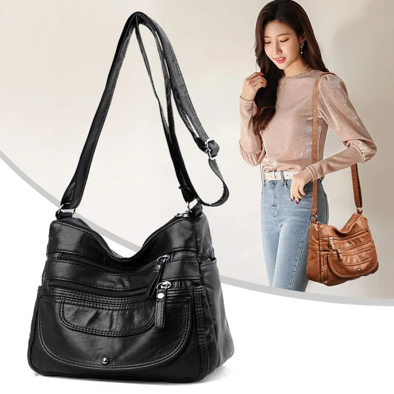 Women Shoulder Bag Crossbody Handbag Soft Pu Leather Sac A Main