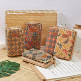 Wood Grain Women Small Shoulder Bag PU Leather Mini Crossbody Messenger