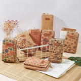 Wood Grain Women Small Shoulder Bag PU Leather Mini Crossbody Messenger