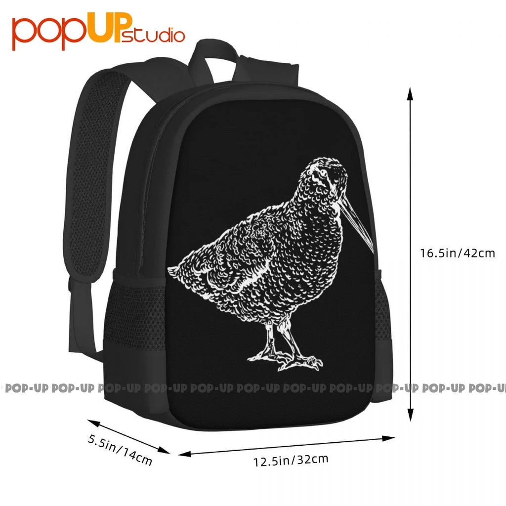 Woodcock Bird American Birds Lover Hunter Backpack Large Capacity Foldable