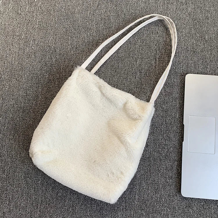 Japanese Style Woolen Bag for Women Autumn Winter