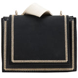 Woolen Face Women's Shoulder Bag with Wide Strap