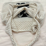 Cartoon Rabbit Hobo Bag Large Capacity Eco-Friendly Tote for Women Girls