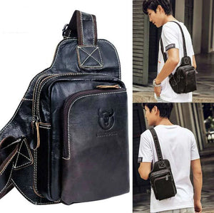 Hot Leather Messenger Bag Crossbody for Men