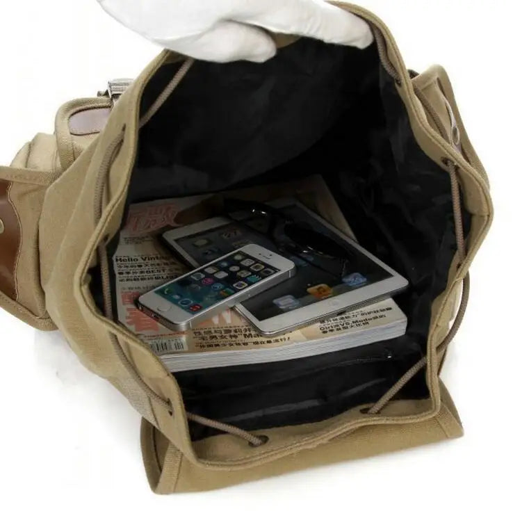 Hot Canvas Travel Backpack Student School Bag