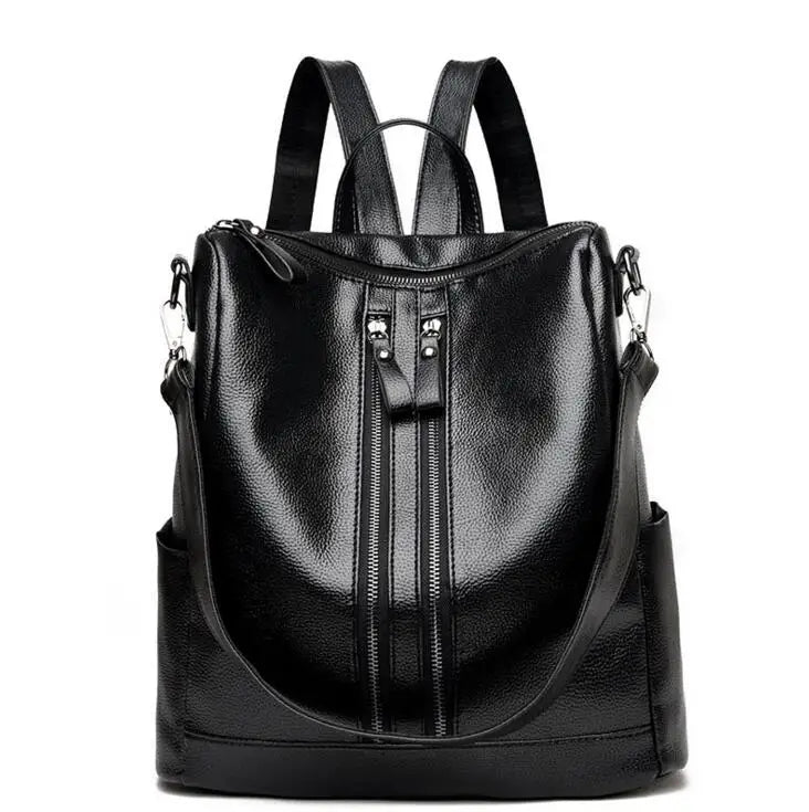 Lady Leather Backpack Travel Bag